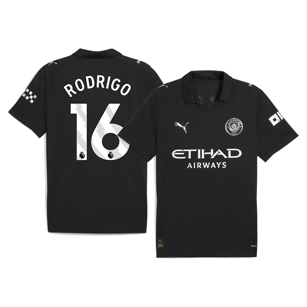 Maillot Extérieur Manchester City Rodrigo #16 2025/26 – Image 3