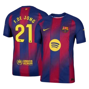 Maillot Player Domicile FC Barcelone F.De Jong #21 2025/26 – Image 3