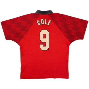 Maillot Rétro Domicile Manchester United Cole #9 1996