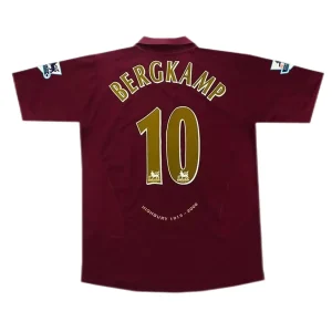 Maillot Rétro Domicile Arsenal Bergkamp #10 2005