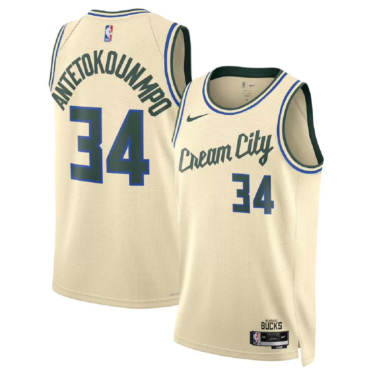 Maillot Domicile Milwaukee Bucks Giannis Antetokounmpo #34 2025/26