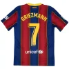 Maillot Rétro Domicile FC Barcelone Griezmann #7 2020 - Eleven Crown - Maillot de Football Pas Cher - Survêtements Pas Cher - Maillot de Foorball Enfants Pas Cher - Maillots Retro Vintage Pas Cher- Qualité Premium