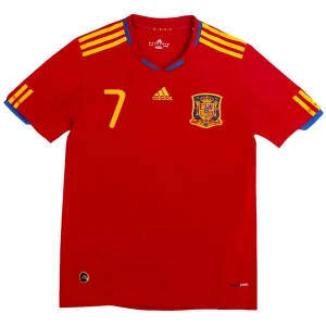 Maillot Rétro Domicile Espagne David Villa #7 2010 – Image 2