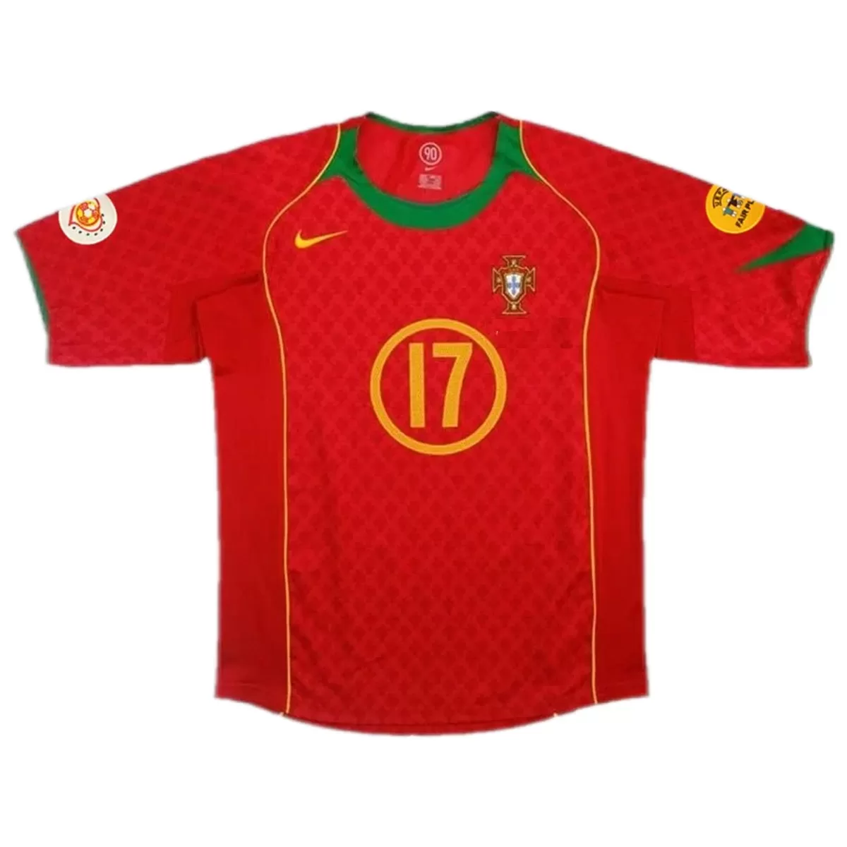 Maillot Rétro Domicile Portugal C.Ronaldo #17 2004 – Image 2