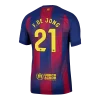 Maillot Player Domicile FC Barcelone F.De Jong #21 2025/26 - Eleven Crown - Maillot de Football Pas Cher - Survêtements Pas Cher - Maillot de Foorball Enfants Pas Cher - Maillots Retro Vintage Pas Cher- Qualité Premium