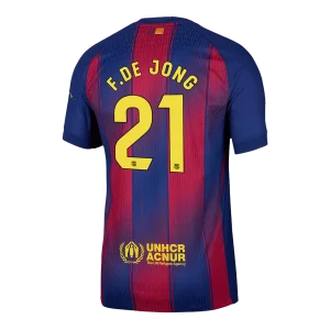 Maillot Player Domicile FC Barcelone F.De Jong #21 2025/26