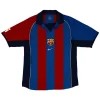 Maillot Rétro Domicile FC Barcelone 2001 - Eleven Crown - Maillot de Football Pas Cher - Survêtements Pas Cher - Maillot de Foorball Enfants Pas Cher - Maillots Retro Vintage Pas Cher- Qualité Premium
