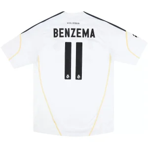 Maillot Rétro Domicile Real Madrid Benzema #11 2009