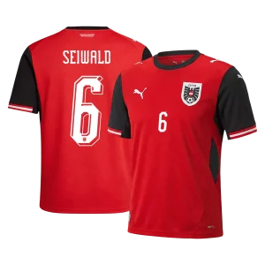 Maillot Domicile Autriche Seiwald #6 2026/27 – Image 3