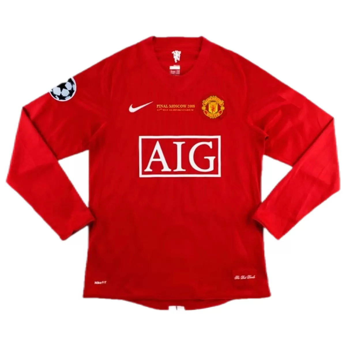 Maillot Rétro Manches Longues Domicile Manchester United 2007