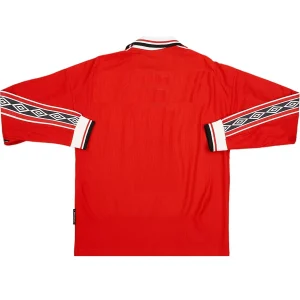 Maillot Rétro Manches Longues Domicile Manchester United 1998 – Image 2