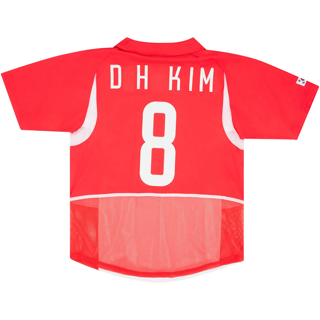 Maillot Rétro Domicile Corée du Sud D H Kim #8 2002 – Image 5