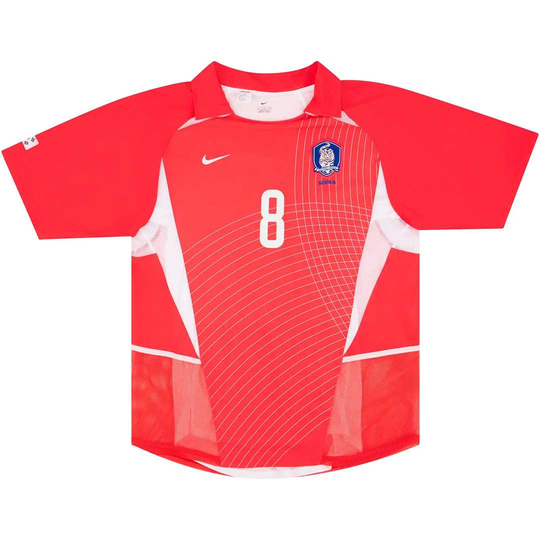 Maillot Rétro Domicile Corée du Sud D H Kim #8 2002 – Image 6
