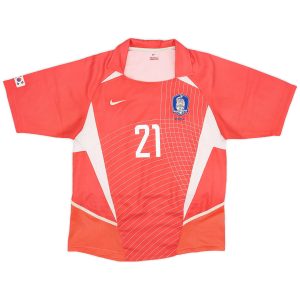 Maillot Rétro Domicile Corée du Sud J S Park #21 2002 – Image 6