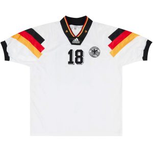 Maillot Rétro Domicile Allemagne Klinsmann #18 1992 – Image 6