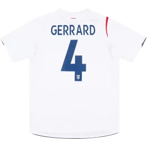 Maillot Rétro Domicile Angleterre Gerrard #4 2006