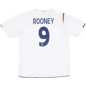Maillot Rétro Domicile Angleterre Rooney #9 2006