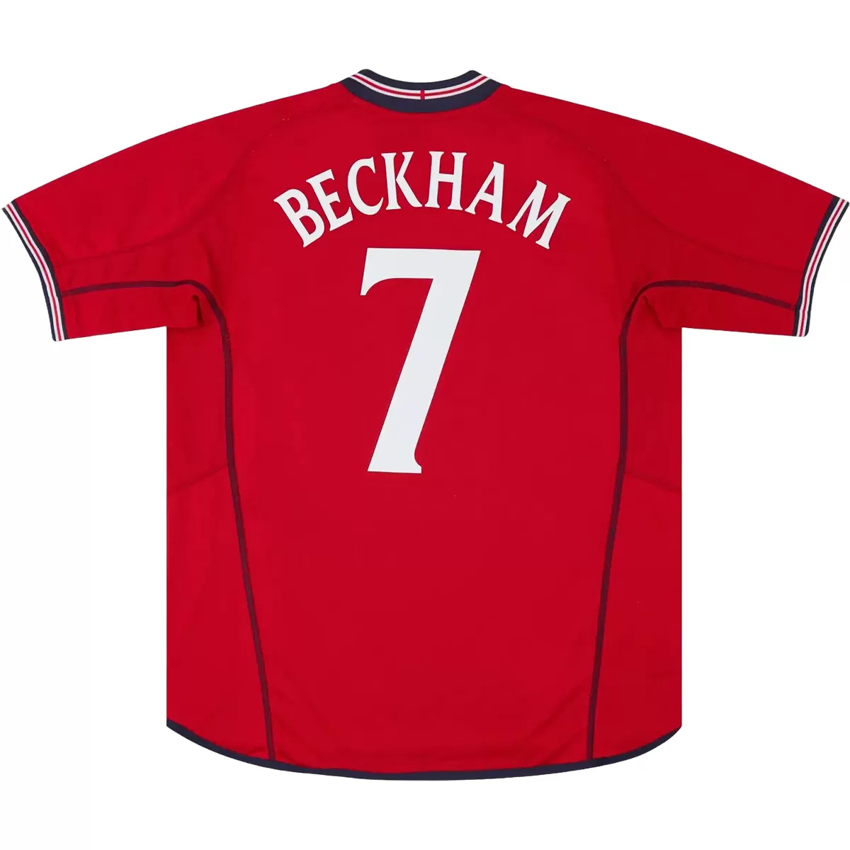 Maillot Rétro Extérieur Angleterre Beckham #7 2002