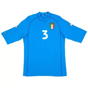 Maillot Rétro Domicile Italie Maldini #3 2000 – Image 2
