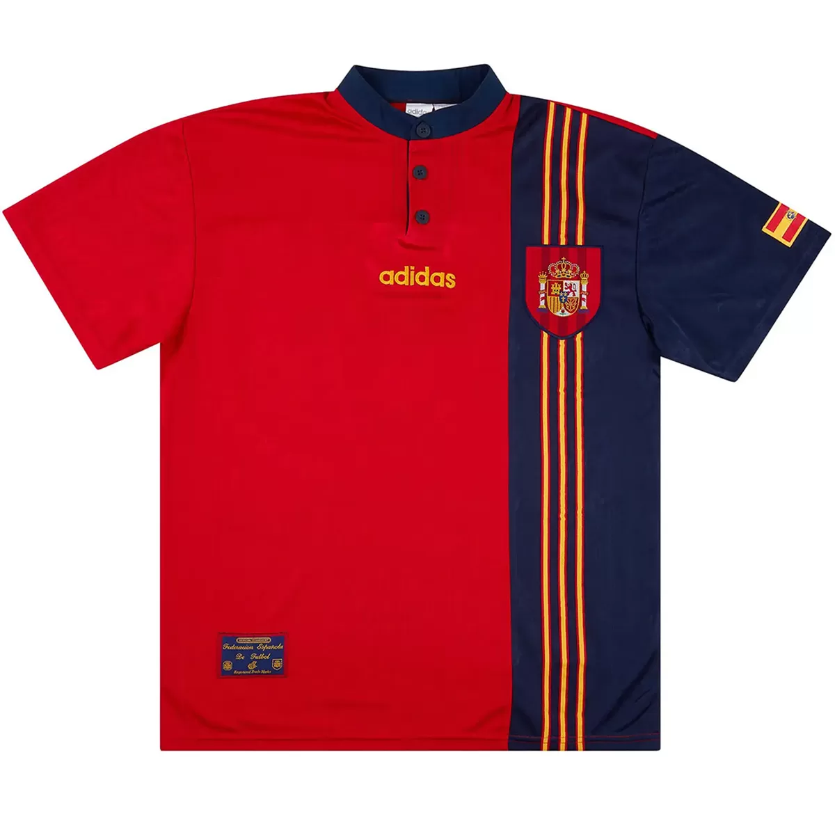 Maillot Rétro Domicile Espagne Raul #10 1996 – Image 3