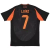 Maillot Extérieur Colombie L.Díaz #7 2026/27 - Eleven Crown - Maillot de Football Pas Cher - Survêtements Pas Cher - Maillot de Foorball Enfants Pas Cher - Maillots Retro Vintage Pas Cher- Qualité Premium