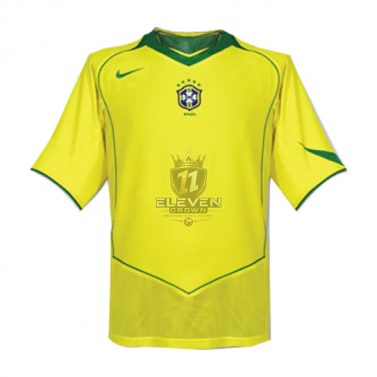 Maillot Rétro Domicile Brésil Ronaldinho #10 2004 – Image 3