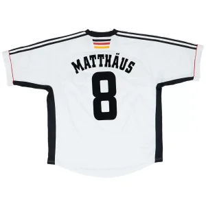 Maillot Rétro Domicile Allemagne Matthäus #8 1998