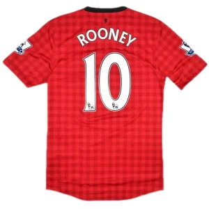 Maillot Rétro Domicile Manchester United Rooney #10 2012