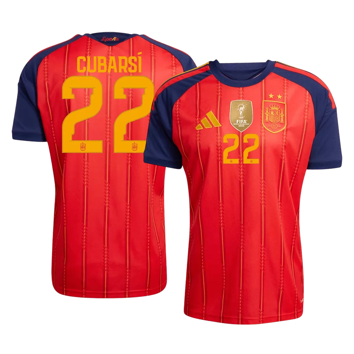 Maillot Domicile Espagne Cubarsí #22 2026/27