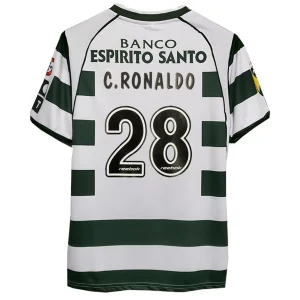 Maillot Rétro Domicile Sporting CP C.Ronaldo #28 2002
