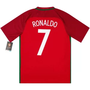 Maillot Rétro Domicile Portugal Ronaldo #7 2016