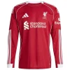 Maillot Manches Longues Domicile Liverpool FC 2025/26 - Eleven Crown - Maillot de Football Pas Cher - Survêtements Pas Cher - Maillot de Foorball Enfants Pas Cher - Maillots Retro Vintage Pas Cher- Qualité Premium