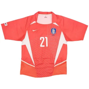 Maillot Rétro Domicile Corée du Sud J S Park #21 2002 – Image 2