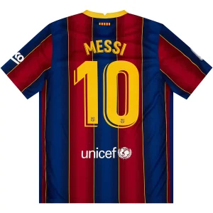 Maillot Rétro Domicile FC Barcelone Messi #10 2020