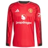 Maillot Manches Longues Domicile Manchester United 2025/26 - Eleven Crown - Maillot de Football Pas Cher - Survêtements Pas Cher - Maillot de Foorball Enfants Pas Cher - Maillots Retro Vintage Pas Cher- Qualité Premium