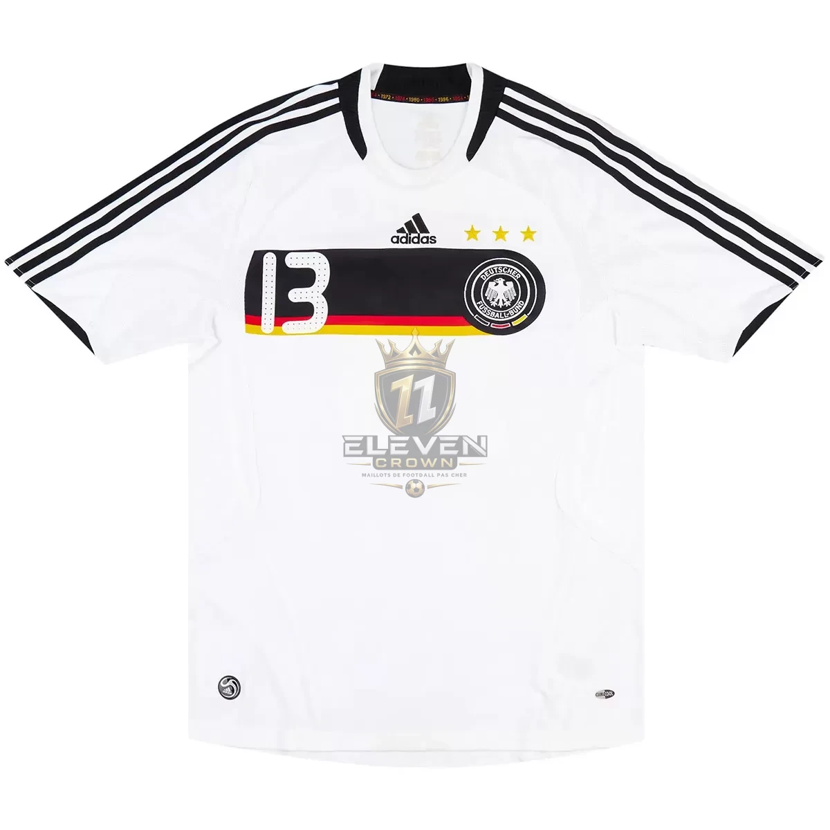 Maillot Rétro Domicile Allemagne Ballack #13 2008 – Image 2