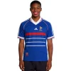 Maillot Rétro Domicile France 1998 - Eleven Crown - Maillot de Football Pas Cher - Survêtements Pas Cher - Maillot de Foorball Enfants Pas Cher - Maillots Retro Vintage Pas Cher- Qualité Premium