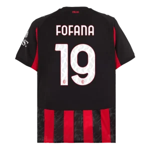 Maillot Domicile AC Milan Fofana #19 2025/26