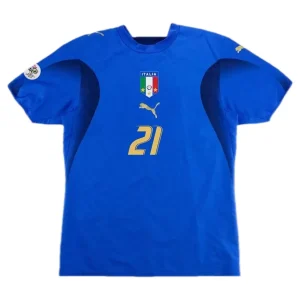 Maillot Rétro Domicile Italie Pirlo #21 2006 – Image 2