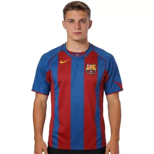 Maillot Rétro Domicile FC Barcelone Ronaldinho #10 2004 – Image 4