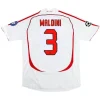 Maillot Rétro Extérieur AC Milan Maldini #3 2006 - Eleven Crown - Maillot de Football Pas Cher - Survêtements Pas Cher - Maillot de Foorball Enfants Pas Cher - Maillots Retro Vintage Pas Cher- Qualité Premium