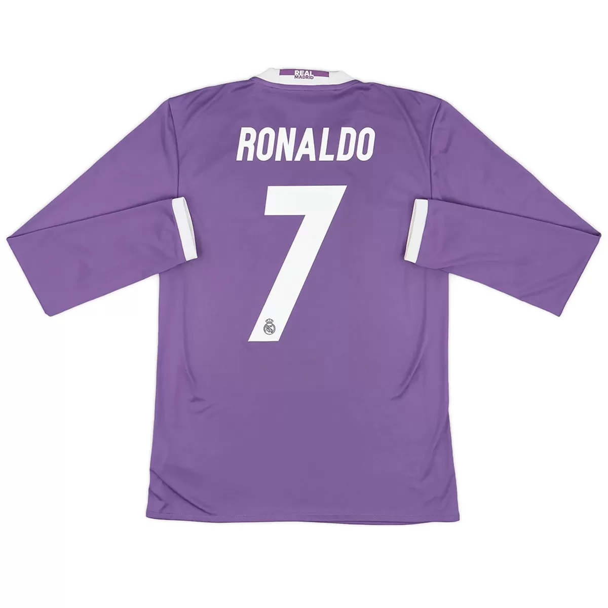 Maillot Rétro Manches Longues Extérieur Real Madrid Ronaldo #7 2016