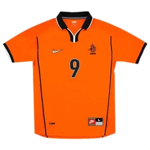 Maillot Rétro Domicile Pays Bas Kluivert #9 1998 – Image 2