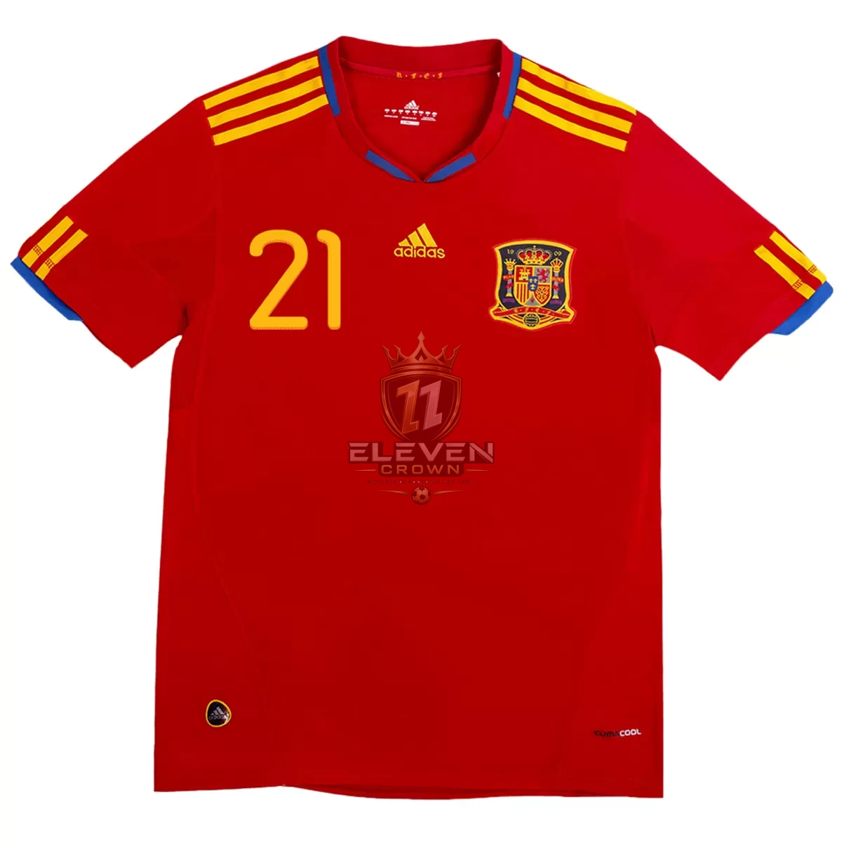 Maillot Rétro Domicile Espagne Silva #21 2010 – Image 2