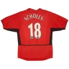 Maillot Rétro Domicile Manchester United Scholes #18 2002 - Eleven Crown - Maillot de Football Pas Cher - Survêtements Pas Cher - Maillot de Foorball Enfants Pas Cher - Maillots Retro Vintage Pas Cher- Qualité Premium