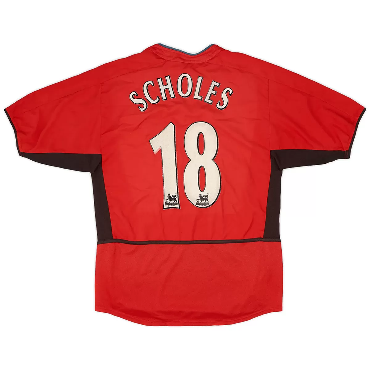 Maillot Rétro Domicile Manchester United Scholes #18 2002