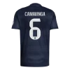 Maillot Extérieur Real Madrid Camavinga #6 2025/26 - Eleven Crown - Maillot de Football Pas Cher - Survêtements Pas Cher - Maillot de Foorball Enfants Pas Cher - Maillots Retro Vintage Pas Cher- Qualité Premium