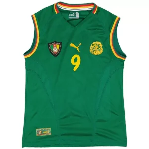 Maillot Rétro Domicile Cameroun Eto'O #9 2002 – Image 2