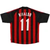 Maillot Rétro Domicile AC Milan Rivaldo #10 2002 - Eleven Crown - Maillot de Football Pas Cher - Survêtements Pas Cher - Maillot de Foorball Enfants Pas Cher - Maillots Retro Vintage Pas Cher- Qualité Premium