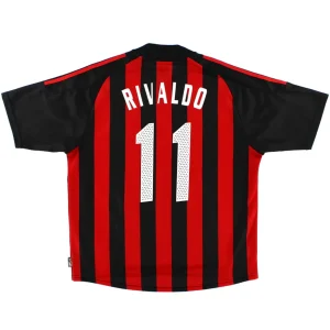 Maillot Rétro Domicile AC Milan Rivaldo #10 2002
